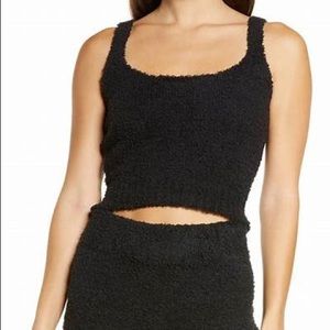 Skims COZY KNIT TANK | ONYX × 1. Size small.